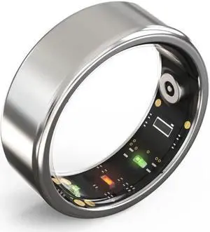 Nova Smart Ring Fitness Health Tracker Titanium Alloy Finger Ring for Men Blood Oxygen Monitoring Heart Rate Sleep