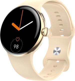 AMOLED Smart Watch  Men Bluetooth Call Always-on Screen Heart Rate Monitor Sports Smartwatch Women VS Google Pixel Watch