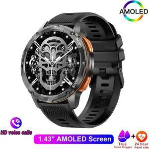 Tank T2 Smart Watch For Men Bluetooth Call AMOLED Smartwatch Fitness Tracker 100+ Sport Modes Men's Waterproof Watches