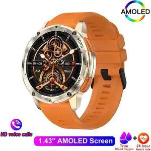 Tank T2 Smart Watch For Men Bluetooth Call AMOLED Smartwatch Fitness Tracker 100+ Sport Modes Men's Waterproof Watches
