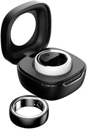 Ceramic Smart Ring VWAR 02A Health Fitness Tracker with Charging  IPX8 Waterproof SpO2 Blood Pressure Heart Rate Sleep Steps