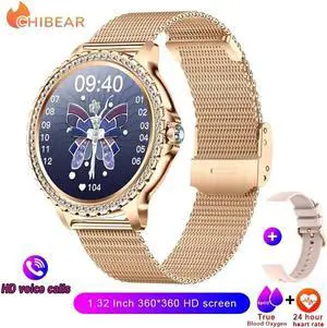 VWAR Smart Watch Ladies Sport Fitness Bluetooth Call Waterproof IP67 Bracelet True Red Blood Oxygen Tracker  Smartwatch Woman