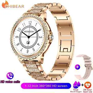 VWAR Smart Watch Ladies Sport Fitness Bluetooth Call Waterproof IP67 Bracelet True Red Blood Oxygen Tracker  Smartwatch Woman
