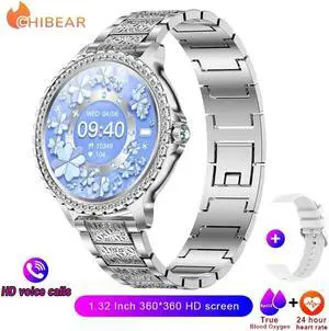 VWAR Smart Watch Ladies Sport Fitness Bluetooth Call Waterproof IP67 Bracelet True Red Blood Oxygen Tracker  Smartwatch Woman