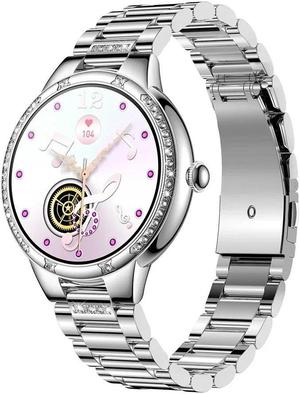 Smart Watch For Women Bluetooth Call Diamonds Smartwatch AI Voice Assistant Multi Dials IP67 Waterproof Ladies Wristwatch