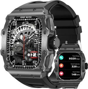 Business Smart Watch AMOLED Men Bluetooth Call Smartwatch Heart Rate Blood Pressure Sleep Tracker Sport IP68 Waterproof AK65