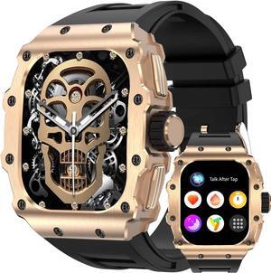 Business Smart Watch AMOLED Men Bluetooth Call Smartwatch Heart Rate Blood Pressure Sleep Tracker Sport IP68 Waterproof AK65