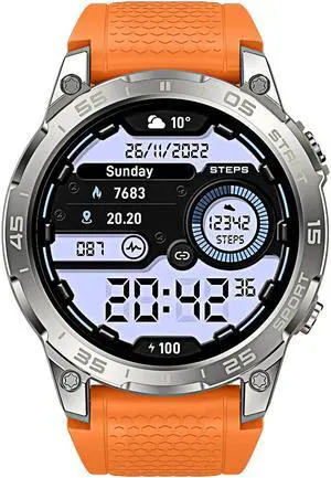 1.43 inch AMOLED Smart Watch GPS Motion Track IP68 Waterproof Business Watch Bluetooth Call Men Smartwatch Men Metal Body