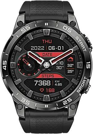 1.43 inch AMOLED Smart Watch GPS Motion Track IP68 Waterproof Business Watch Bluetooth Call Men Smartwatch Men Metal Body