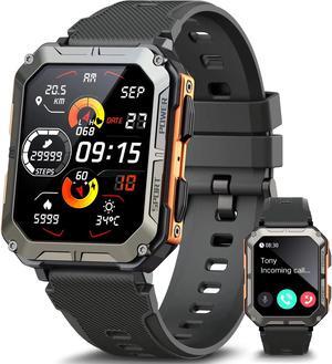 C20 Pro Military Smart Watch for Men Bluetooth Call Rugged Tactical Smartwatch 5 ATM Waterproof Outdoor Sports Fitness Tracker