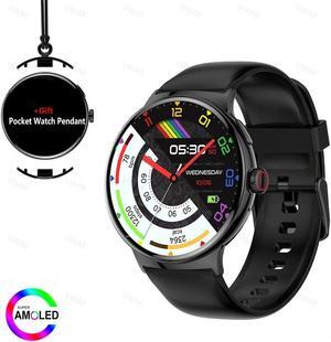 AMOLED Smart Watch 2024 Men Bluetooth Call Always-on Screen Heart Rate Monitor Sports Smartwatch Women VS Google Pixel 2 Watch