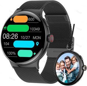 AMOLED Smart Watch 2024 Men Bluetooth Call Always-on Screen Heart Rate Monitor Sports Smartwatch Women VS Google Pixel 2 Watch
