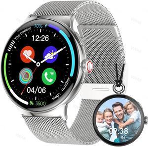 AMOLED Smart Watch 2024 Men Bluetooth Call Always-on Screen Heart Rate Monitor Sports Smartwatch Women VS Google Pixel 2 Watch