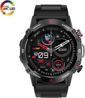 HK87 Smart Watch AMOLED Display Health Monitor IP68 Waterproof NFC BT Call Long Battery Life Smartwatch M42 for Men Android IOS