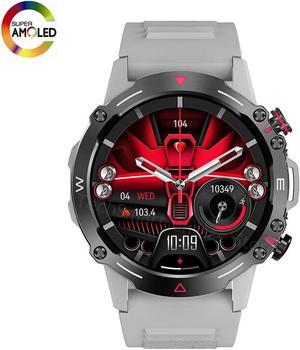 HK87 Smart Watch AMOLED Display Health Monitor IP68 Waterproof NFC BT Call Long Battery Life Smartwatch M42 for Men Android IOS