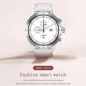 1.28 inch AMOLED Screen Smart Watch For Women Wireless Call Connect Phone Health Monitor Waterproof Sport Ladies Smartwatch