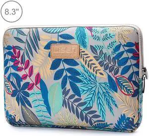 Lisen 8.3 inch Sleeve Case Colorful Leaves Zipper Briefcase Carrying Bag (Grey)
