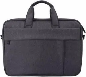 DJ03 Waterproof Anti-scratch Anti-theft One-shoulder Handbag for 15.6 inch Laptops, with Suitcase Belt (Black)