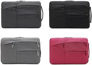 Zipper Type Polyester Business Laptop Liner Bag, Size: 13.3 Inch (Light Grey)