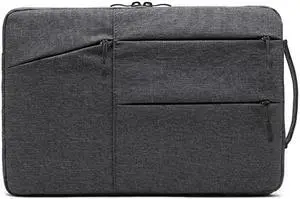 Zipper Type Polyester Business Laptop Liner Bag, Size: 13.3 Inch (Dark Gray)