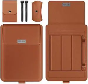 A2 4 in 1 Computer Bracket Liner Bag Storage Bag, Size:15 inch (Brown)