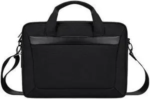 DJ06 Oxford Cloth Waterproof Wear-resistant Portable Expandable Laptop Bag for 14.1 inch Laptops, with Detachable Shoulder Strap (Black)