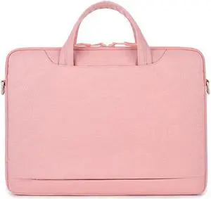 For 13.3-14 inch Laptop Multi-function Laptop Single Shoulder Bag Handbag (Pink)
