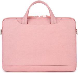 For 15-15.6 inch Laptop Multi-function Laptop Single Shoulder Bag Handbag (Pink)