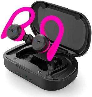 BE1032 Ear-mounted Waterproof Sports TWS Wireless Bluetooth Earphone (Rose Red)