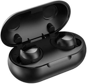 TWS-22 Bluetooth 5.0 In-Ear Sports Waterproof Noise Cancelling Touch Control Mini Headphones (Black)