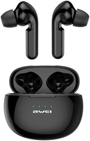 awei T15 TWS Bluetooth V5.0 Ture Wireless Sports Headset with Charging Case(Black)