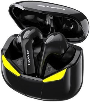 awei T35 Bluetooth V5.0 Ture Wireless Sports Game Dual Mode IPX5 Waterproof TWS Headset with Charging Case (Black)