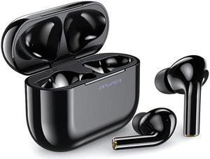 awei T29 Bluetooth V5.0 TWS True Wireless Sports Headset with Charging Case (Black)