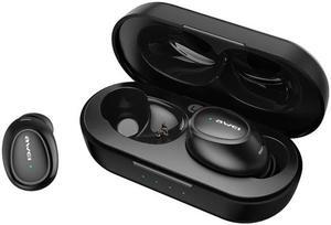 awei T16 TWS Bluetooth V5.0 Ture Wireless Sports Headset with Charging Case (Black)