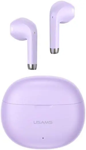 USAMS YO17 TWS Half In-Ear Wireless Bluetooth Earphone (Purple)
