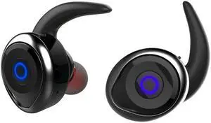 AWEI T1 Sports Headset IPX4 Waterproof Wireless Bluetooth V4.2 Stereo Earphone, Support TWS (Black)