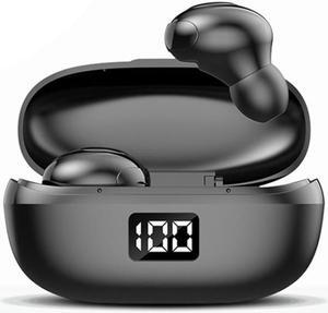 JSM-HKT6 Bluetooth 5.0 TWS Digital Display Mini In-ear Earphone with Call Noise-Cancelling (Black)