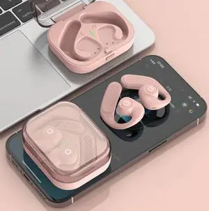 K23  TWS Hanging Ear Earphones Air Conduction Bluetooth Headset (Pink)