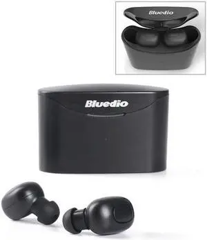 Bluedio TWS T-elf Bluetooth Version 5.0 In-Ear Bluetooth Headset with Headphone Charging Cabin (Black)