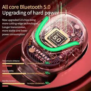 T2 Bluetooth 5.0 TWS Touch Digital Display True Wireless Bluetooth Earphone with Charging Box (White)