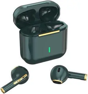 HXSJ Air-S4 Bluetooth 5.1 True Wireless HiFi Stereo Earphones with Charging Case (Dark Green)
