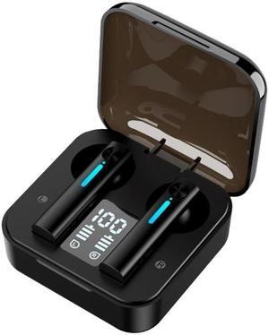 T13 TWS Digital Display Wireless In-Ear Sports Bluetooth Earphones Support Touch Control (Black)