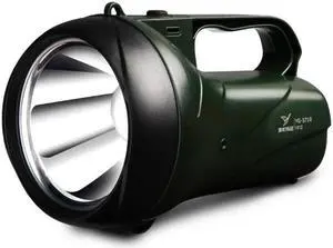YAGE YG-5710  5W LED Waterproof Glare Flashlight Outdoor Rechargeable Lighting Portable Lamp, CN Plug (ArmyGreen)
