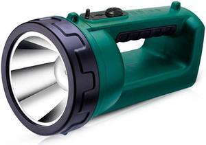 YAGE H103 Strong Light Long Shot LED Searchlight Outdoor Rechargeable High Power Emergency Flashlight (Black Green)