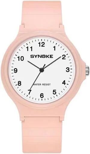 SYNOKE 9109 Digital Display Silent Waterproof Sports Student Watch (Pink)
