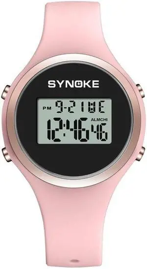 SYNOKE 9108 Student Silicone Strap Electronic Watch (Pink)