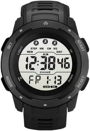 SYNOKE 9811 Luminous Large Screen Outdoor Running Student Watch (Black)