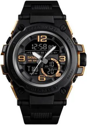 SKMEI 1452 Outdoor Sports Electronic Watch Multifunctional Waterproof Watch (Golden)