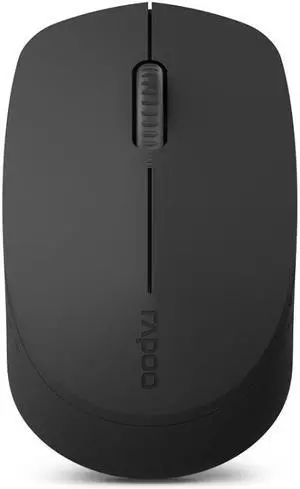Rapoo M100G 2.4GHz 1300 DPI 3 Buttons Office Mute Home Small Portable Wireless Bluetooth Mouse (Dark Gray)