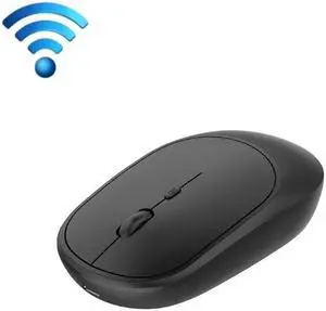 M030 4 Keys 1600DPI Laptop Office Mute Mouse, Style: Double Mode (Black) Double Mode (Black)